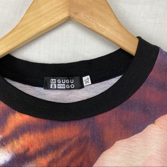 Mr GuGu & Miss Go tiger face abstract tee - Picture 3 of 4